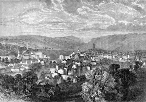 Devon Historical Images Drucke: Tiverton, Devon, 1865
