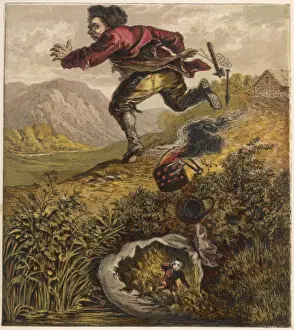Historical Fairy Tales Drucke: Tom Thumb and Cherries
