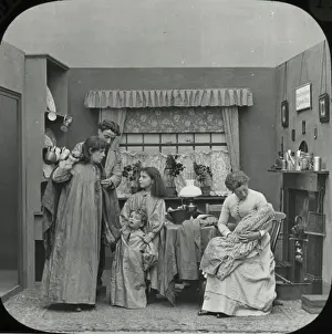 Victorian Family Portrait Drucke: We took them in