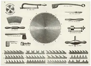 Industrial Heritage Images Drucke: TOOLS / SAWS / 1889