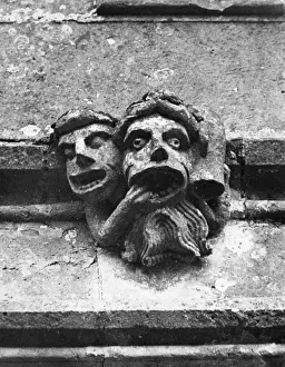 Medieval Architectural Features Drucke: TOOTHACHE GARGOYLES