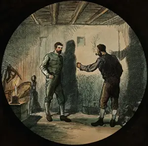 Lantern Slide Circa 1900 Drucke: The Toss Up