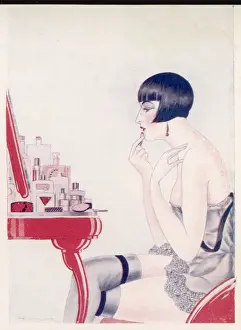 Old Hollywood Glamour Style Drucke: A Touch of Lipstick 1926