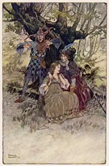 Shakespeare Plays Drucke: Touchstone, Celia, Ros