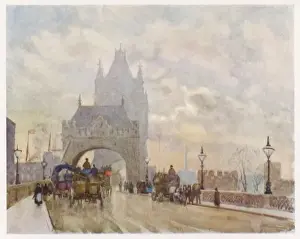 Historic London Bridges Drucke: Tower Bridge 1905