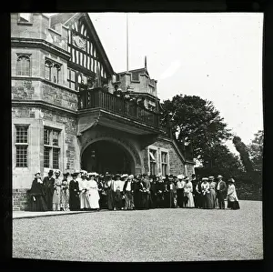 Rathaus und Viktorianische Gruppe in Lynton, Devon