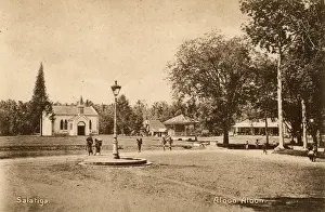 Dutch East Indies Photos Drucke: Town square, Salatiga, Central Java, Indonesia