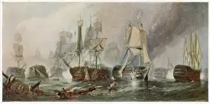 Historic Naval Battles Drucke: Trafalgar / From Stanfield