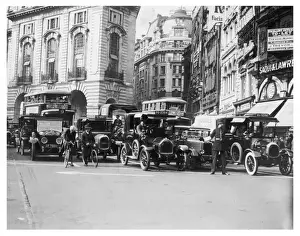 London Street Scene 1920s Drucke: Traffic / Piccadilly