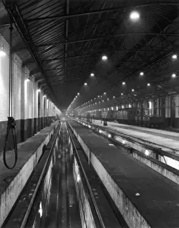 Heinz Zinram Photography Drucke: Train Storage Yard