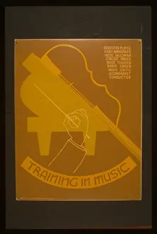 Works Progress Administration Posters Drucke: Training in music
