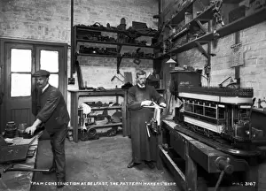 Northern Ireland Trams Drucke: Tram Construction at Belfast, the Pattern Makers Shop