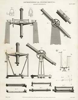 Historical Astronomy Tools Drucke: Transit instruments for moving astronomical instruments