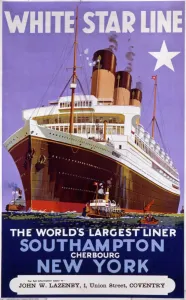New York Drucke: Weißes Stern Linien Plakat