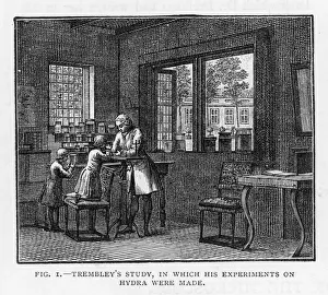 18th Century Scientist Drucke: Trembley in his Study