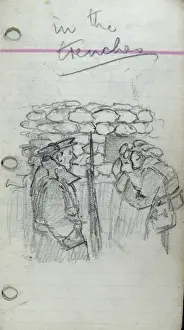 World War 1 Trenches Drucke: In the trenches