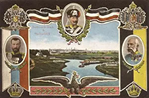Polen Drucke: Dreieck der drei Kaiser - Mysłowice