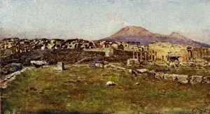 Archaeological Site In Italy Drucke: Triangular Forum-Pompeii