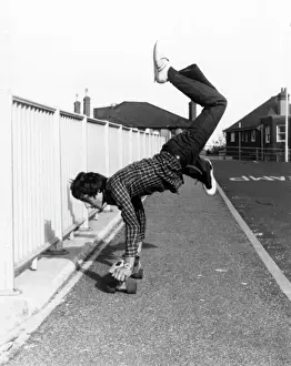 Trick auf dem Skateboard