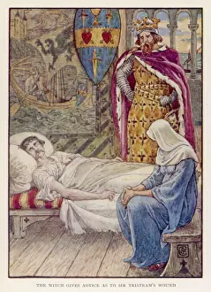 Cornwall Historical Images Drucke: Tristram & Witch