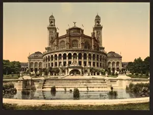 Trocadero Paris Drucke: The Trocadero, Exposition Universal, 1900, Paris, France