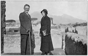 Leon Trotsky Drucke: Trotsky and Wife