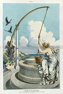 Puck Magazine Cartoons Online Drucke: Truth is in the well