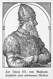 Russian History Figures Drucke: Tsar Ivan III