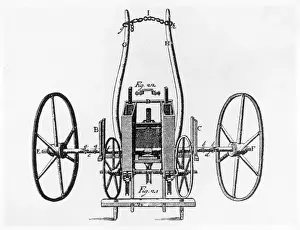Vintage Agricultural Equipment Drucke: Tulls Wheat Drill