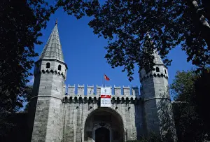Ottoman Architecture Istanbul Drucke: Turkey. Istanbul. Ortakapi Gate (Middle Gate)