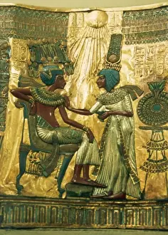 Egyptian Museum Cairo Artifacts Drucke: Tutankhamuns Throne