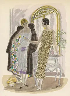 1920s Fashion Trends Drucke: Two-Sided Coat 1924