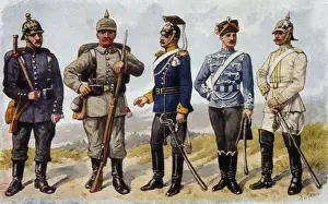 World War One Military Drucke: Types of the German Army