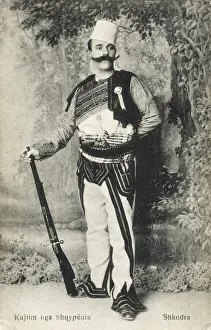 typischer albanischer Soldat aus Shkodër