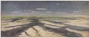 Mars Landscape Drucke: Typical landscape on the planet Mars