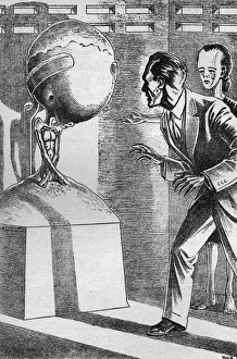 Science Fiction Illustration Drucke: The Ultimate Human Being