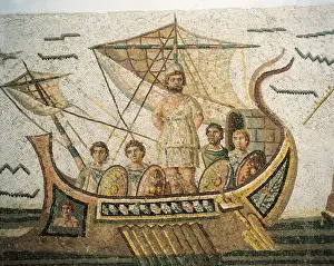 Roman Mosaic Art Drucke: Ulysses and the Sirens