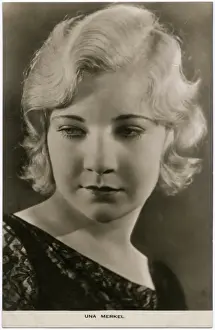 Classic Hollywood Performers Drucke: Una Merkel