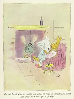 19th Century Animal Art Drucke: Uncle Remus / Brer Rabbit