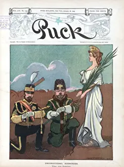 Puck Magazine Illustrations Online Drucke: Unconditional surrender