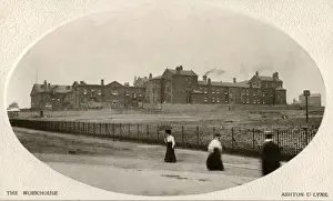 Krankenhaus Drucke: Arbeitslosenhaus Union, Ashton-under-Lyne, Lancashire