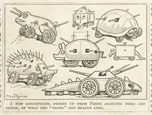 Bildhauerei Drucke: Unergewöhnliche Panzer