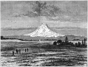 19th Century American History Drucke: USA Mount Rainier