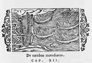 Verwendung von Feuerbooten / 1555