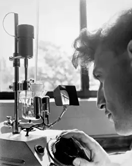 Scientist At Work Drucke: Using Instrument 1962