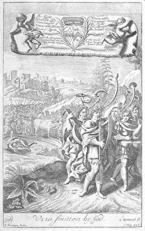 Historical Christian Illustrations Drucke: Uzz? Smitten by God