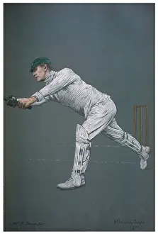 Historical Cricket Images Drucke: V T Trumper - Cricketer