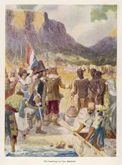Dutch East India Company Drucke: Van Riebeck Lands
