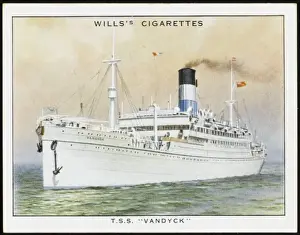 Vintage Ship Images Drucke: Vandyck Steamship