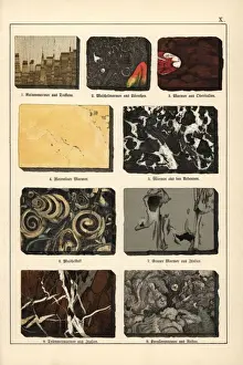 Geological Formations Drucke: Varieties of marble